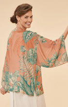 Load image into Gallery viewer, FLORAL JUNGLE KIMONO JACKET IN PETAL
