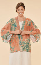 Load image into Gallery viewer, FLORAL JUNGLE KIMONO JACKET IN PETAL
