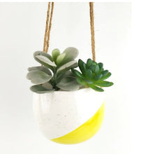 Load image into Gallery viewer, AVERY Dot Round Hanging Planter Small
