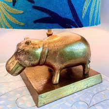 RUBY STAR TRADERS Hippo Lamp Base