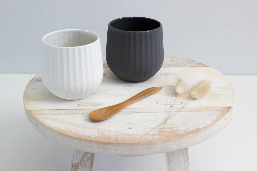 FLAX Amity Ceramic Cup Charcoal