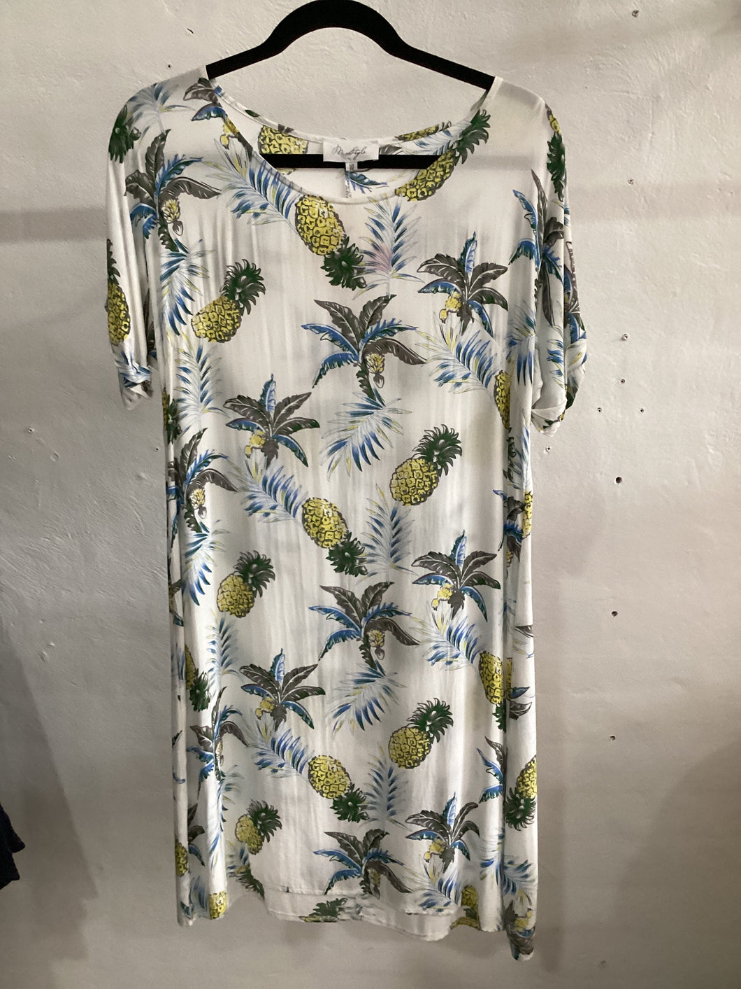 M.STYLE Pineapple Shift Dress Size 10