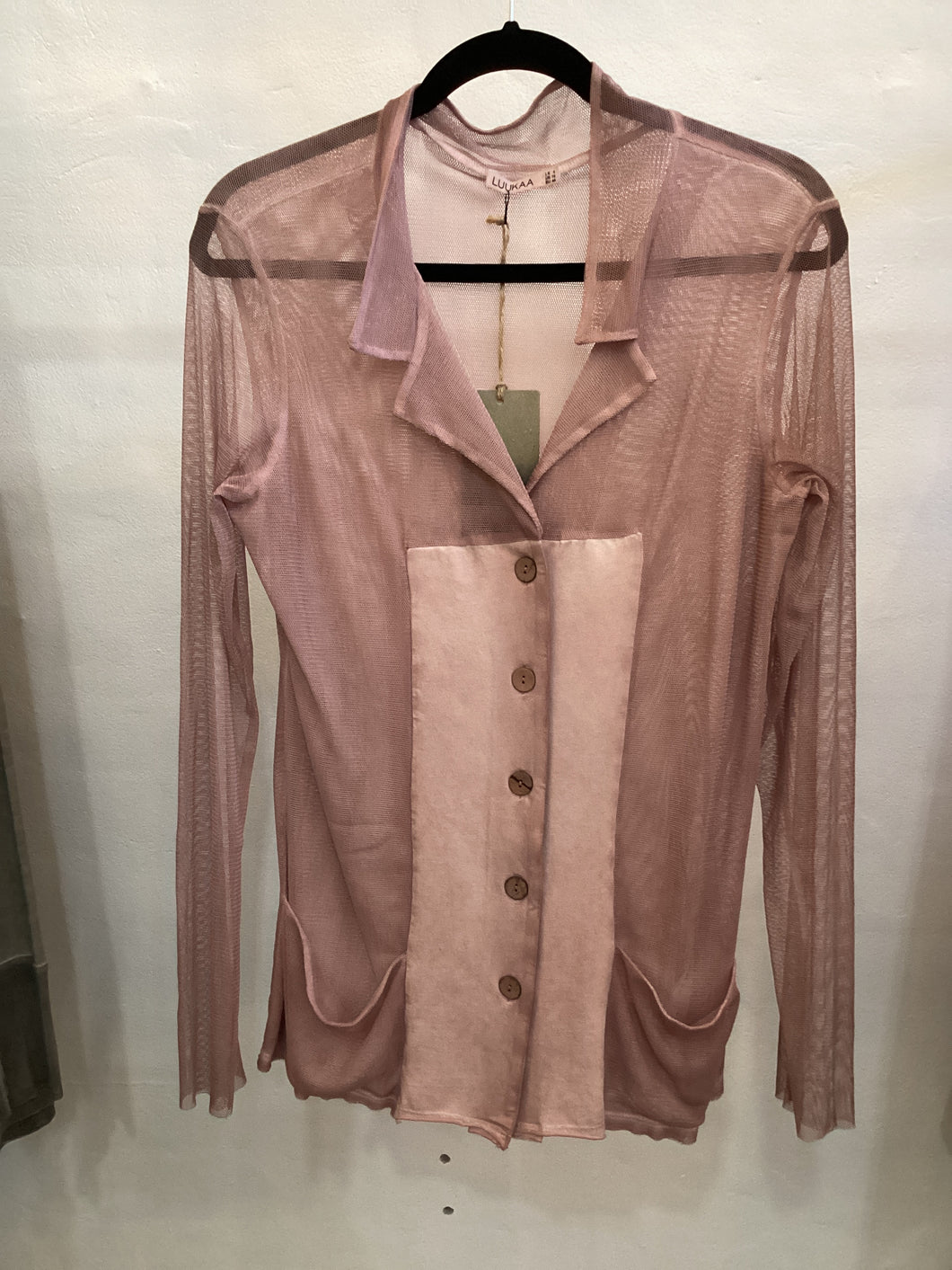 LUUKAA Mesh Blouse Rose